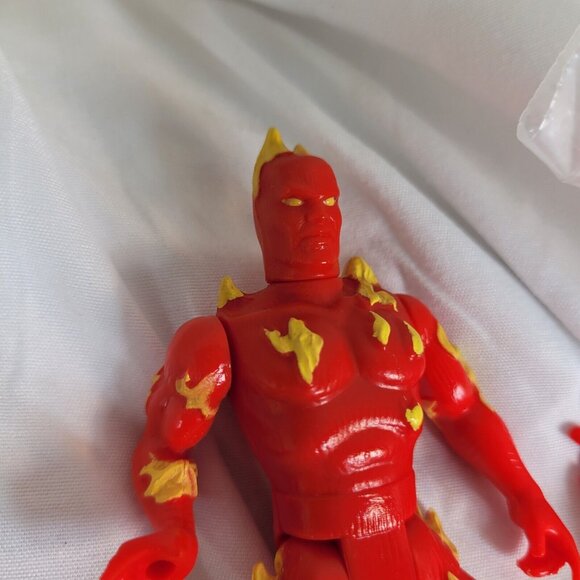 FANTASTIC FOUR Figure Lot of 6 NEAR MINT Human Torch Mr Fantastic Moleman Doom - Picture 12 of 14